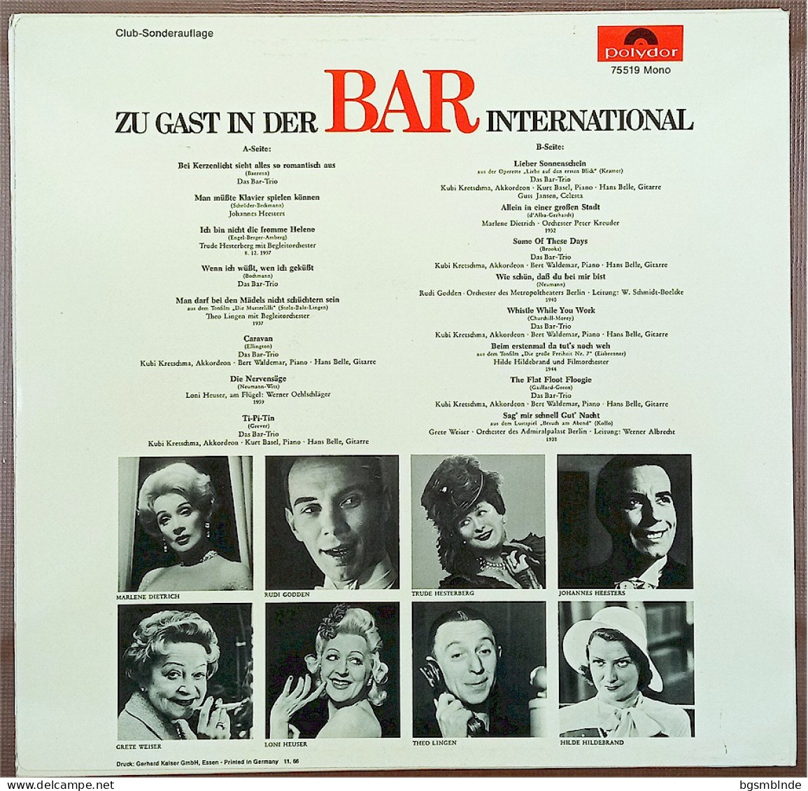 Zu Gast In Der BAR International - 1832-1944 - BAR-TRIO - Andere - Duitstalig