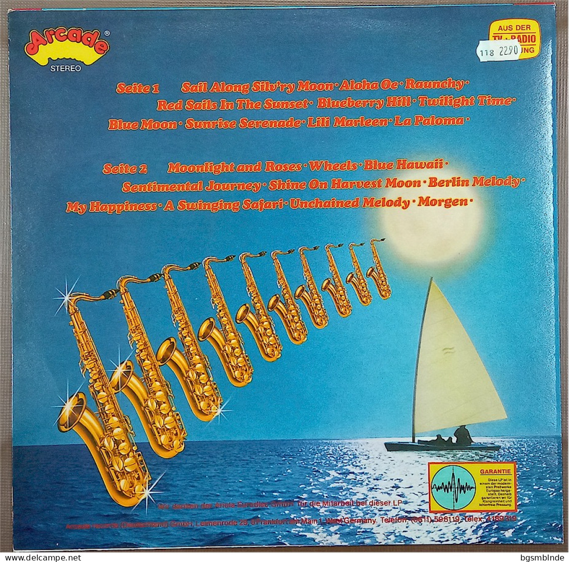 Orchester Billy Vaughn - Moonlight Melodies - Die 20 Schönsten Melodien - Sonstige - Deutsche Musik