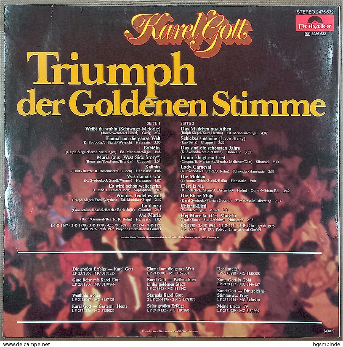 Karel Gott - Triumph Der Goldenen Stimme - Andere - Duitstalig