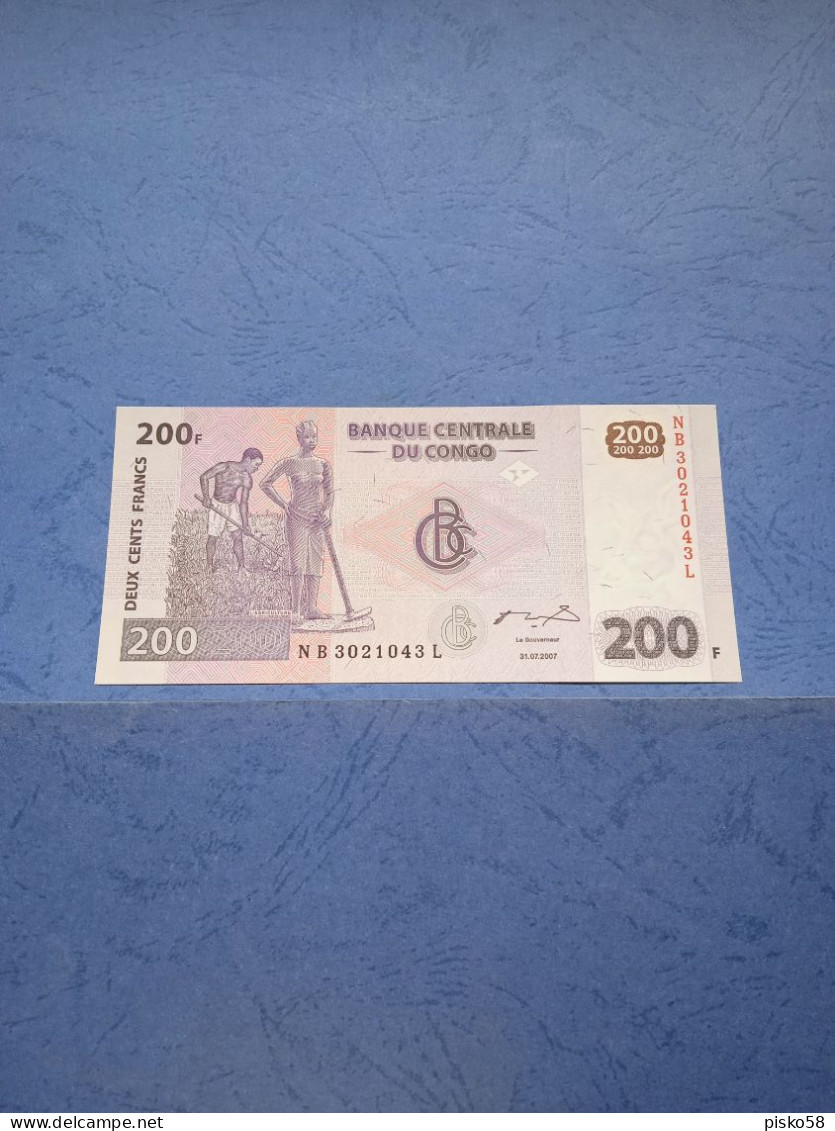 CONGO-P99 200F 31/7/2007 UNC - Democratic Republic Of The Congo & Zaire