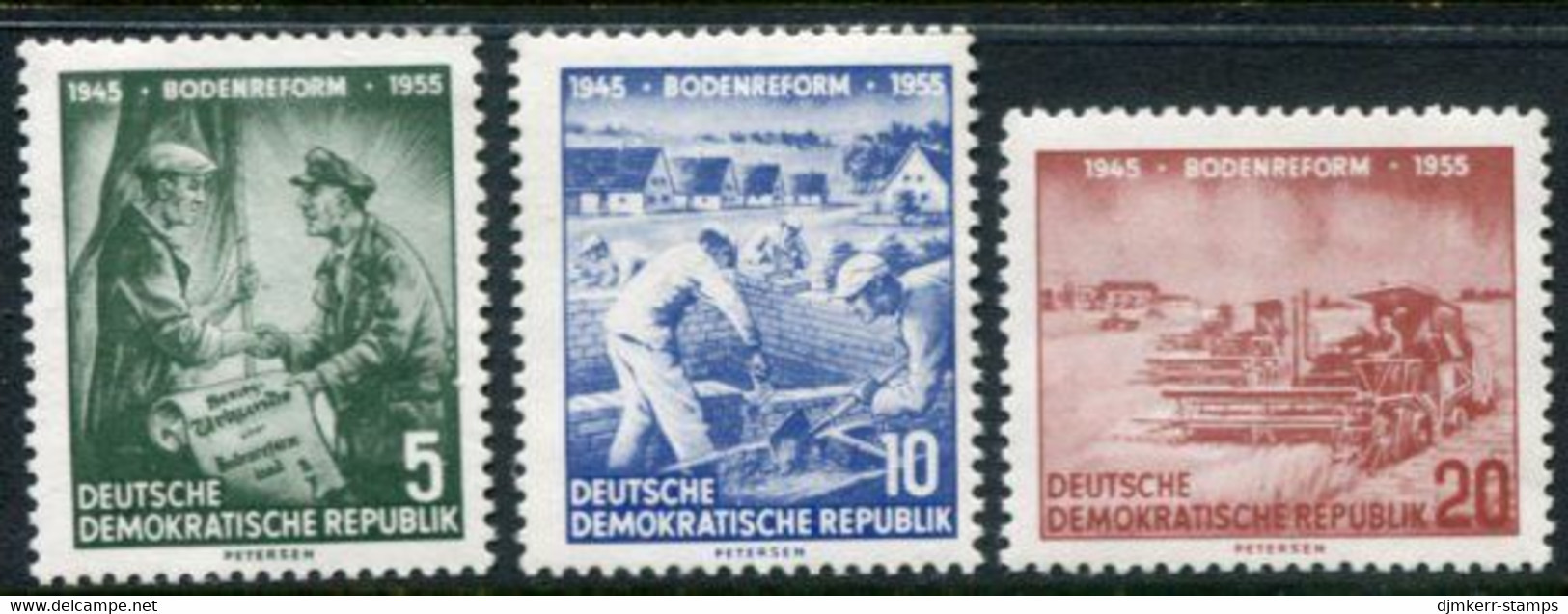 DDR / E. GERMANY 1955 Land Reform LHM / *.  Michel  481-83 - Unused Stamps