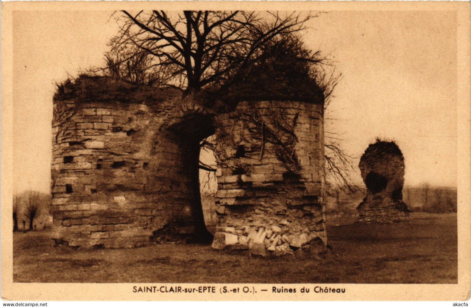 CPA St.Clair Sur Epte Ruines Du Chateau FRANCE (1332671) - Saint-Clair-sur-Epte
