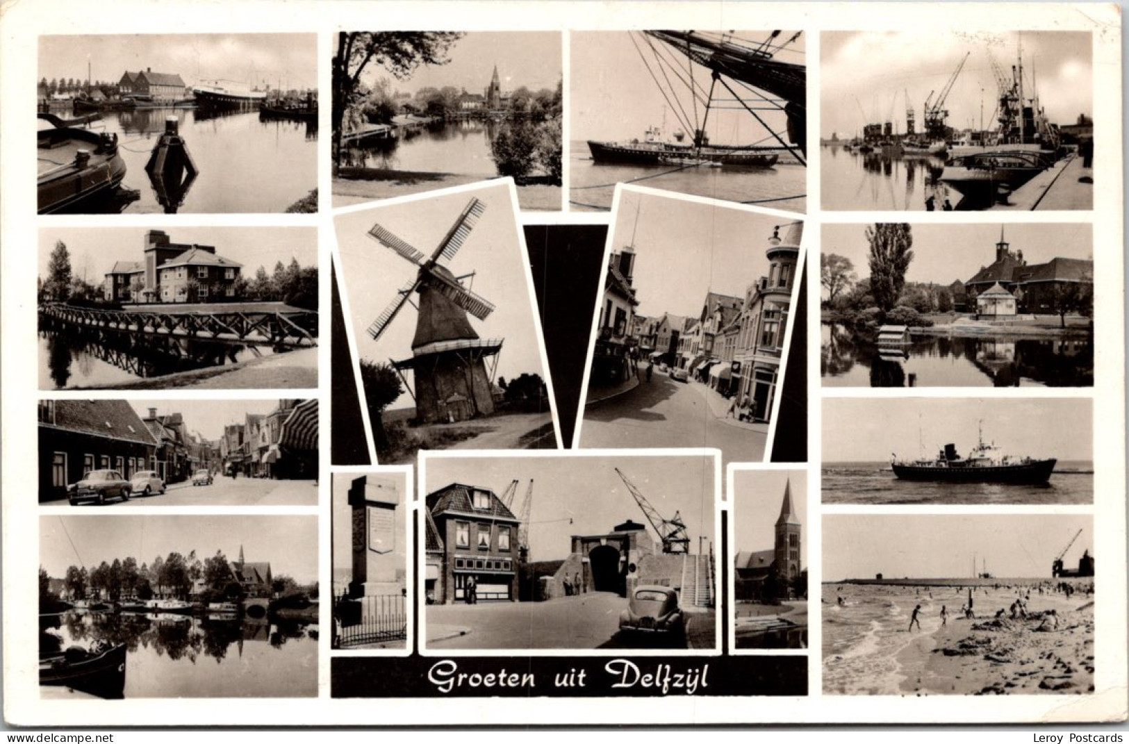 #3588 - Groeten Uit Delfzijl, Molen 1958 (GR) - Delfzijl