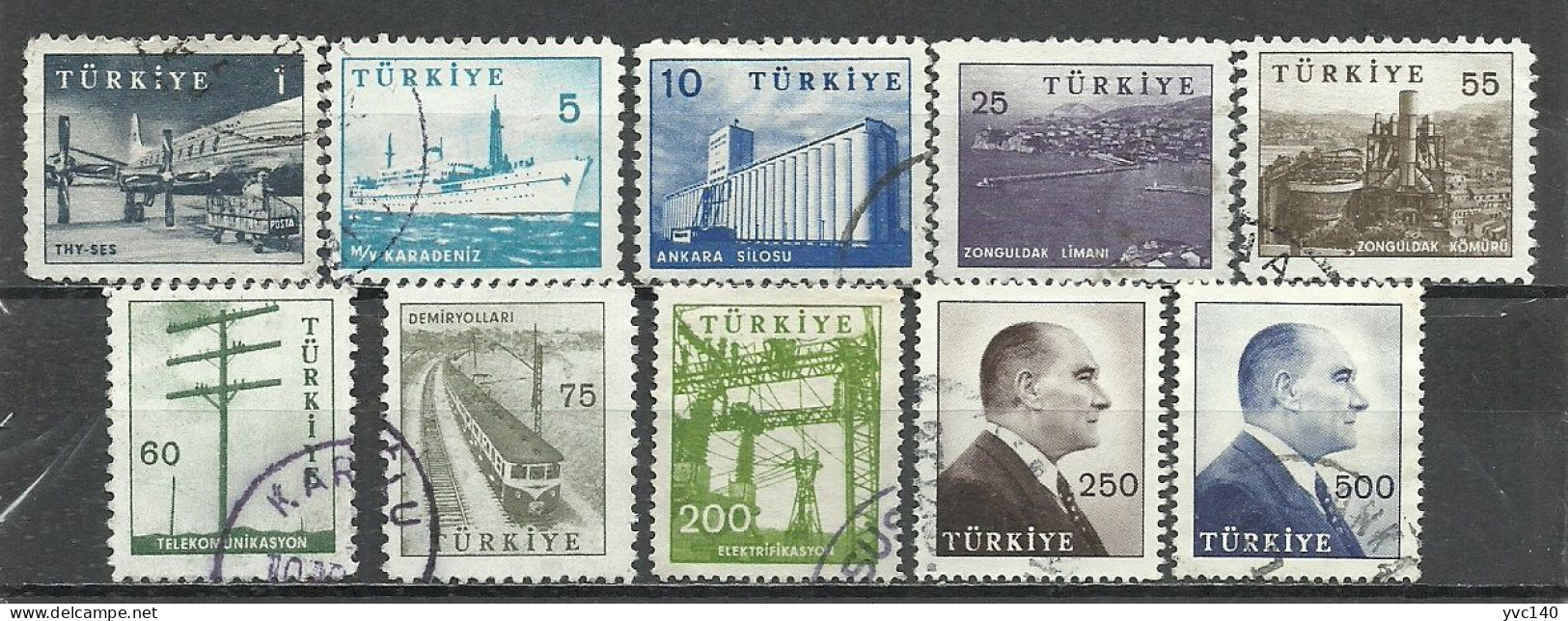 Turkey; 1959 Pictorial Postage Stamps (Complete Set) - Usati