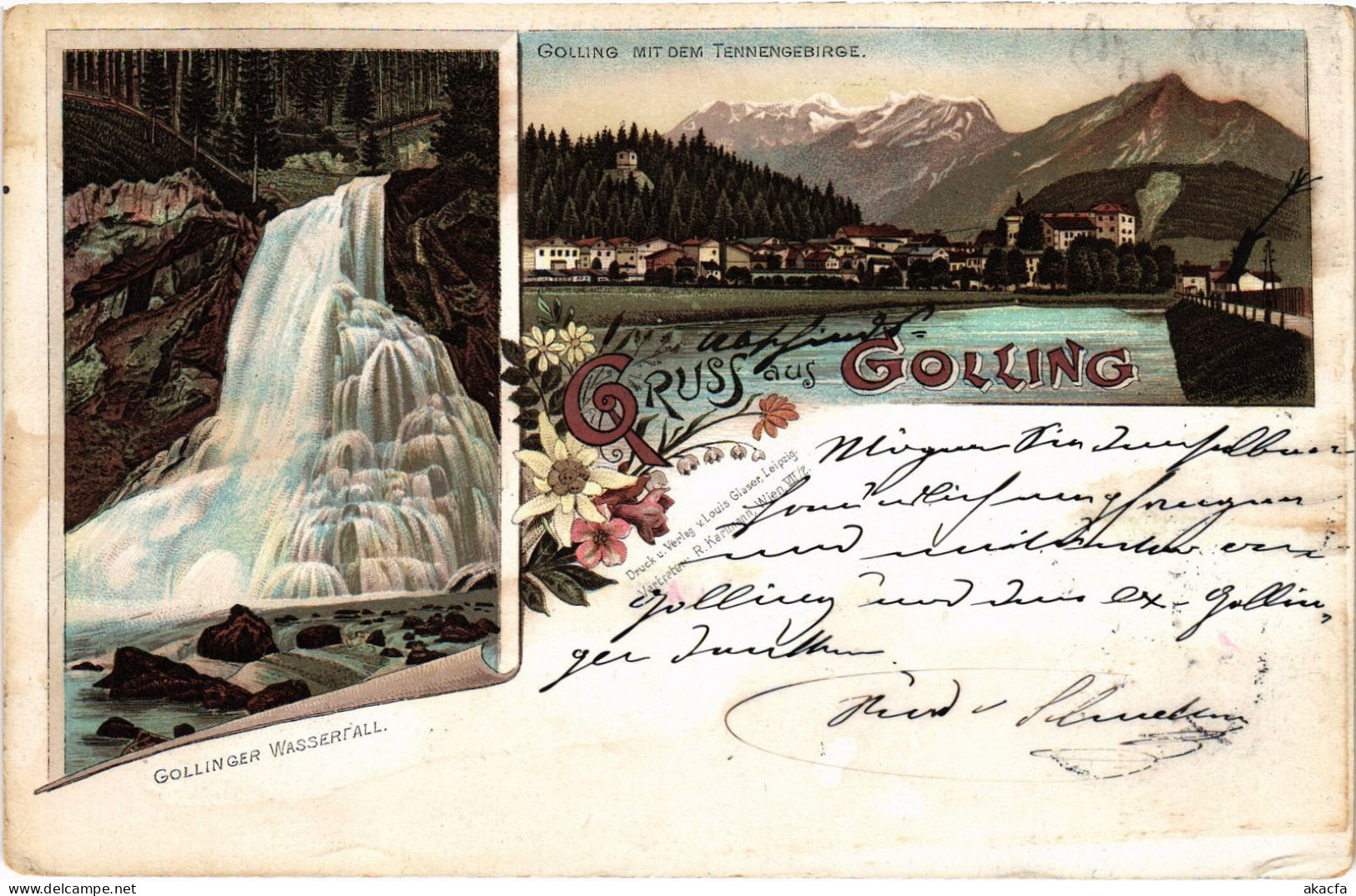 CPA AK Gruss Aus Golling Vorlaufer AUSTRIA OSTERREICH (1274599) - Golling