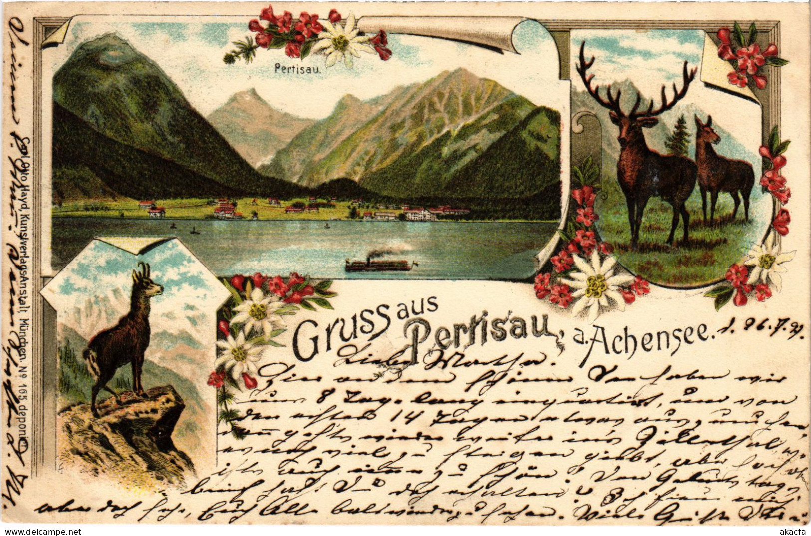 CPA AK Gruss Aus Pertisau A. Achensee Vorlaufer AUSTRIA OSTERREICH (1274691) - Pertisau