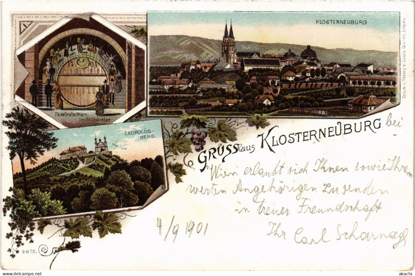 CPA AK Gruss Aus Klosterneuburg Vorlaufer AUSTRIA OSTERREICH (1274694) - Klosterneuburg