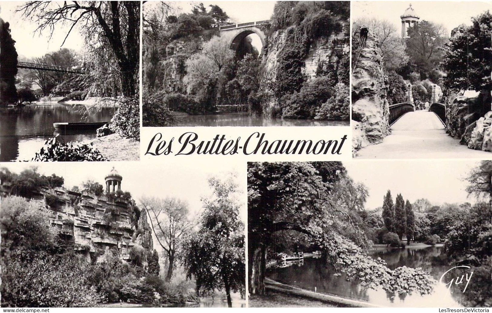 FRANCE - PARIS - 75 - Les Buttes De Chaumont - Un Coin Du Parc - Le Lac Et Le Pont Des Suicidés - Carte Postale Ancienne - District 19