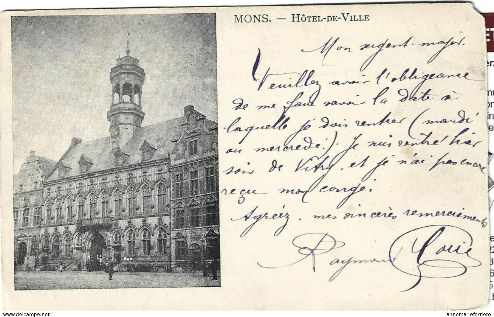 Mons  Hôtel De Ville - Mons