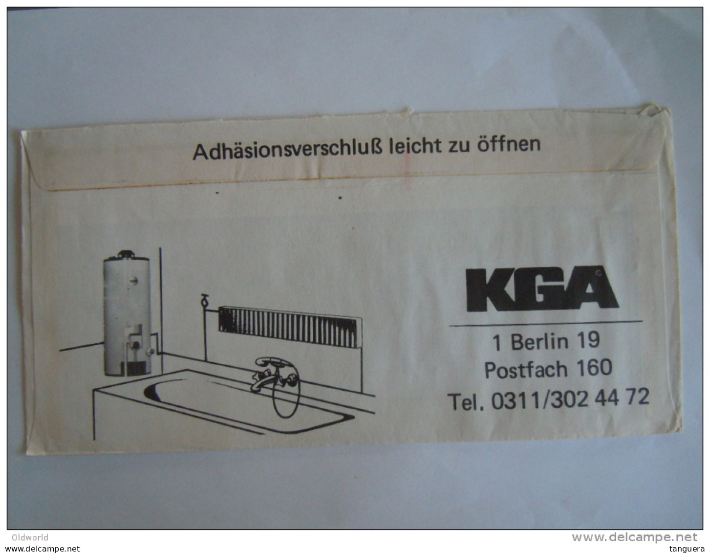 Germany Allemagne Brief Lettre Letter EMA 1975 KGA Allgas Heisswasserspeicher Rare 2 Cachets Superposés Berlin - Franking Machines (EMA)