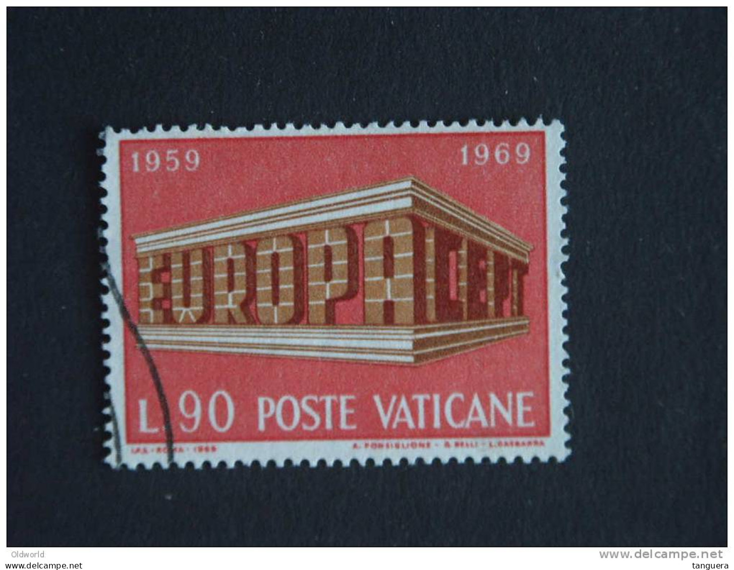 Vaticaanstad Vatican Vaticane 1969 Europa Yv 489 O - Usati