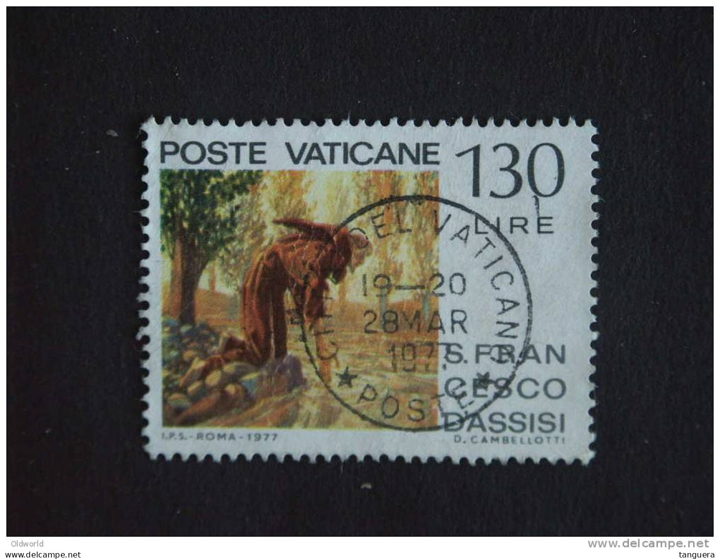 Vaticaanstad Vatican Vaticane 1977 Saint François D'Assise Yv 631 O - Used Stamps