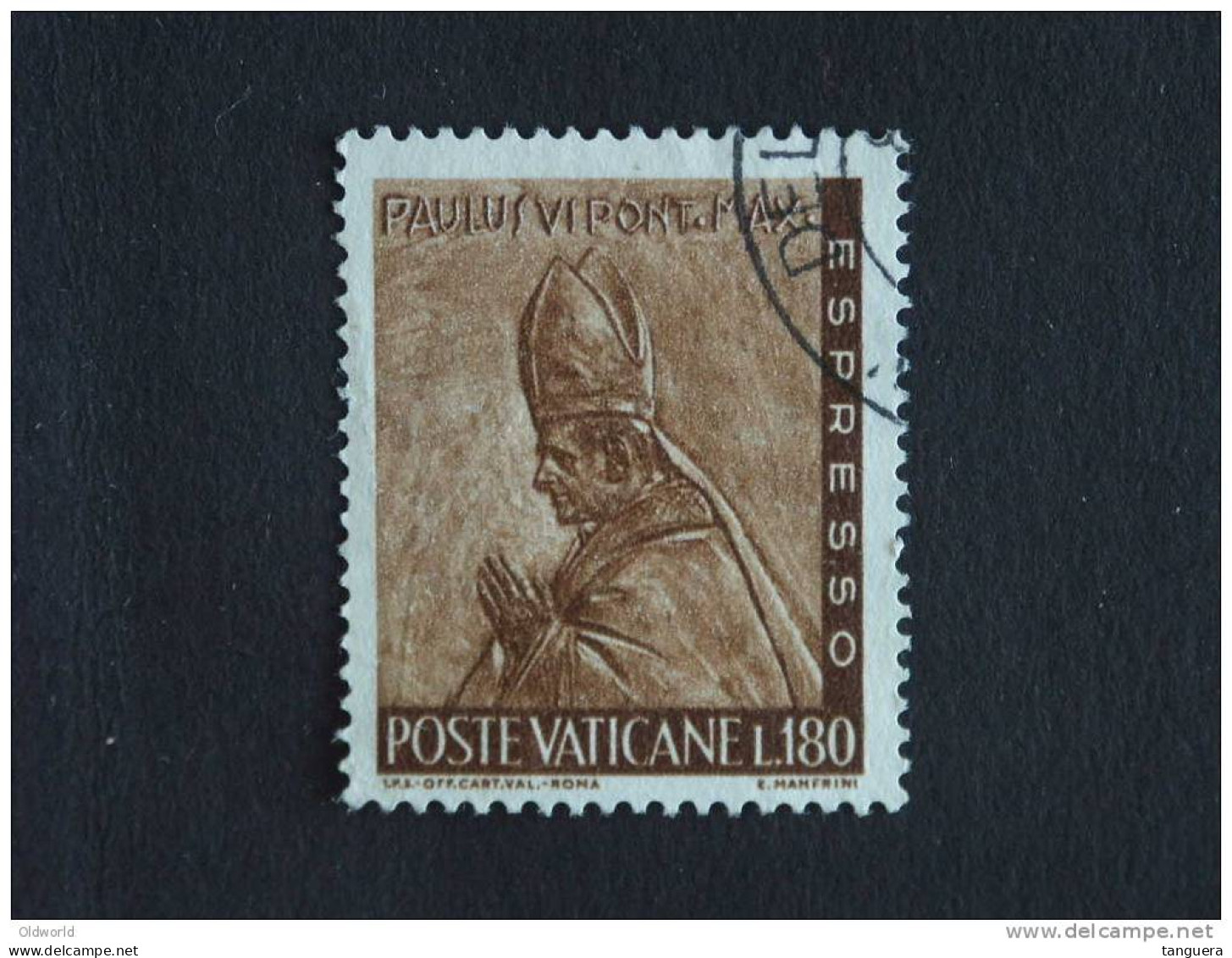 Vaticaanstad Vatican Vaticane 1966 Expres Paul VI Yv 18 O - Urgente