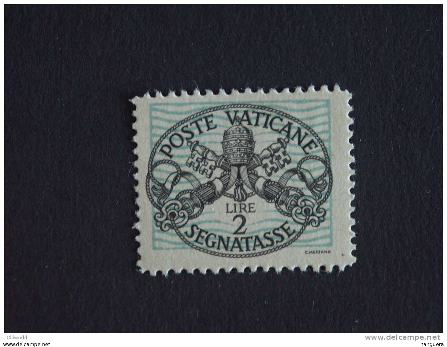 Vaticaanstad Vatican Vatican 1945 Taxe Armoiries Pontificales Yv 11a MH * - Postage Due