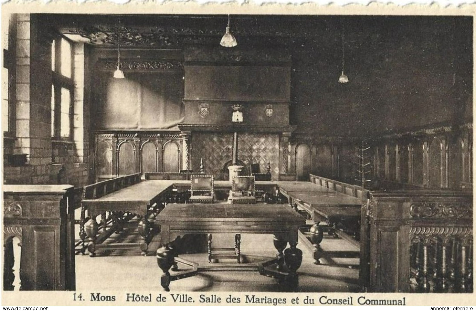 Mons  Hôtel De Ville. Salle Des Mariages Et Du Conseil Communal - Mons