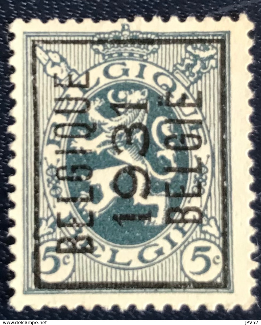 België - Belgique - C18/11 - 1931 - (°)used - Michel 256Vi - Voorafgestempeld - Heraldieke Leeuw - Typos 1929-37 (Heraldischer Löwe)