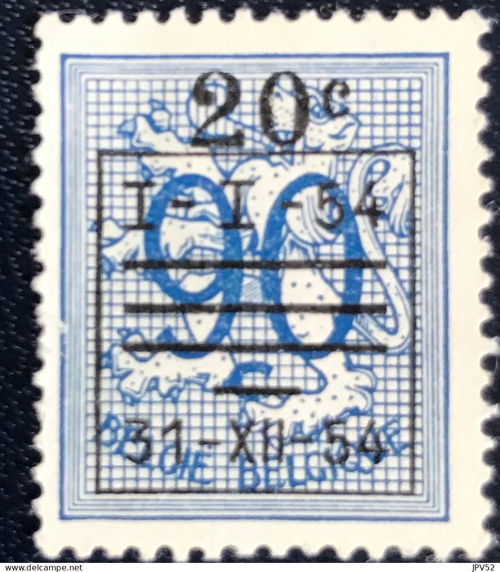 België - Belgique - C18/11 - 1954 - (°)used - Michel 988V - Cijfer Op Heraldieke Leeuw - Typos 1951-80 (Chiffre Sur Lion)