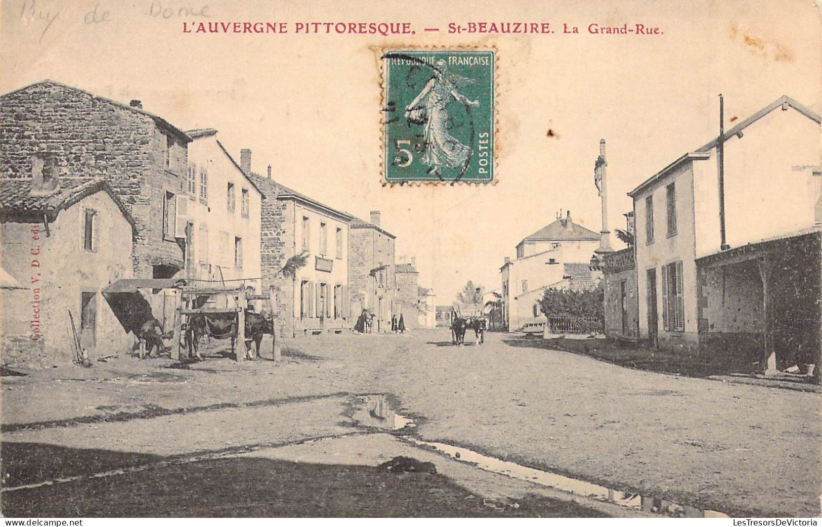 France - 63 - ST BEAUZIRE - La Grand Rue - Carte Postale Ancienne - Autres & Non Classés