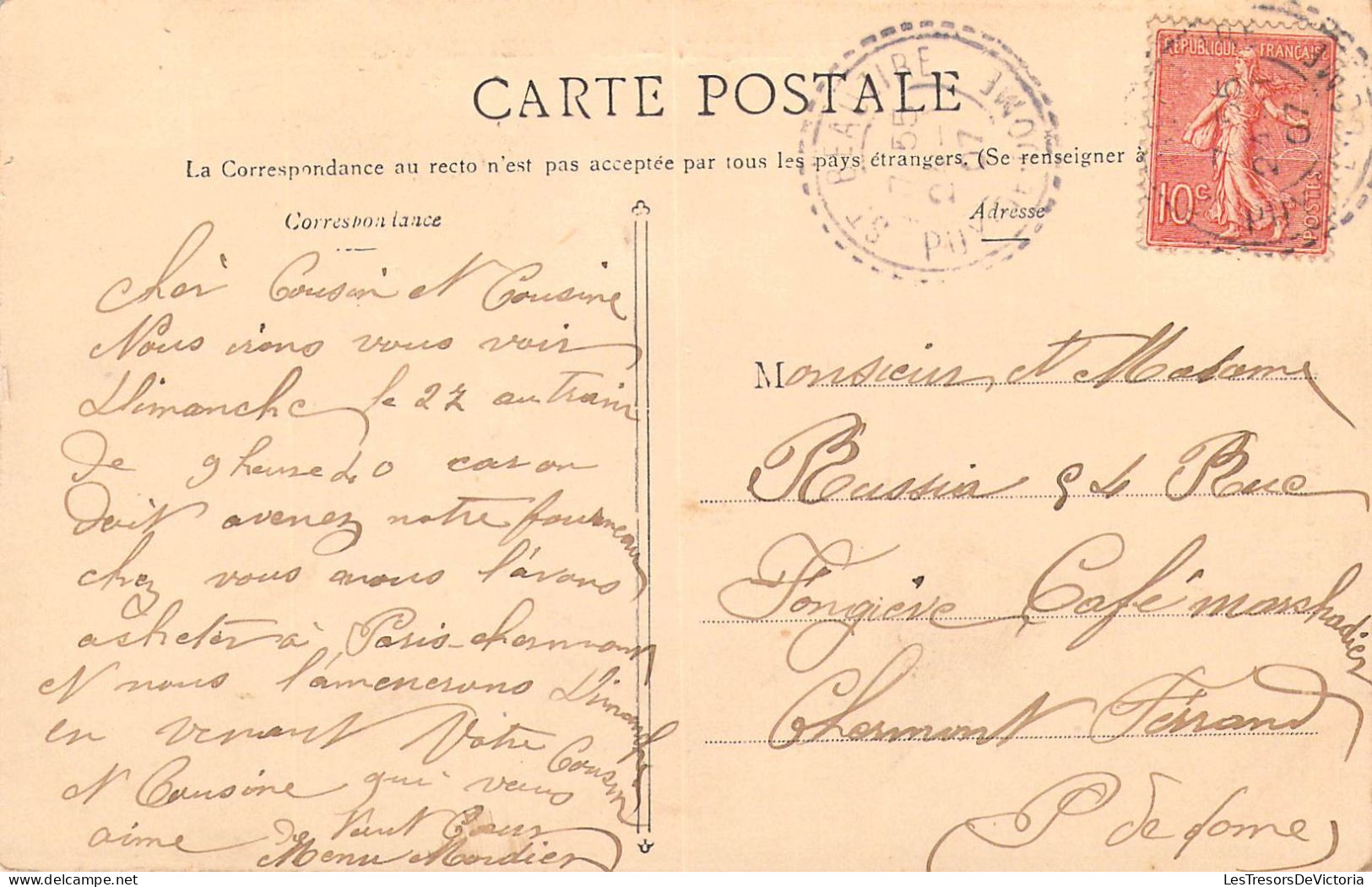 France - 63 - ST BEAUZIRE - La Grand Rue - Carte Postale Ancienne - Other & Unclassified