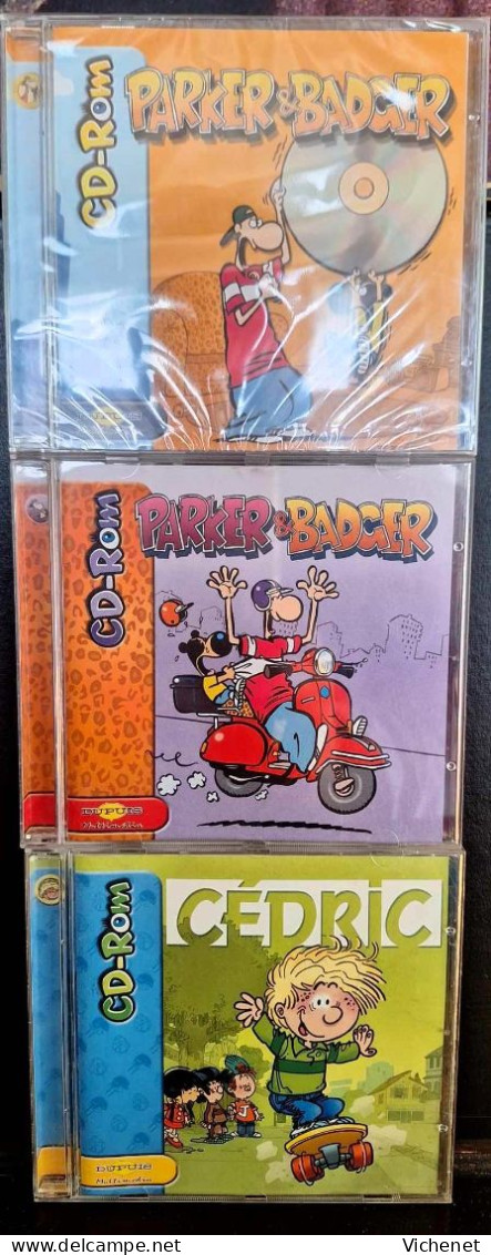 Lot De 3 CD's De Jeux  : Parker & Bager Et Cedric - Club Spirou - Disques & CD