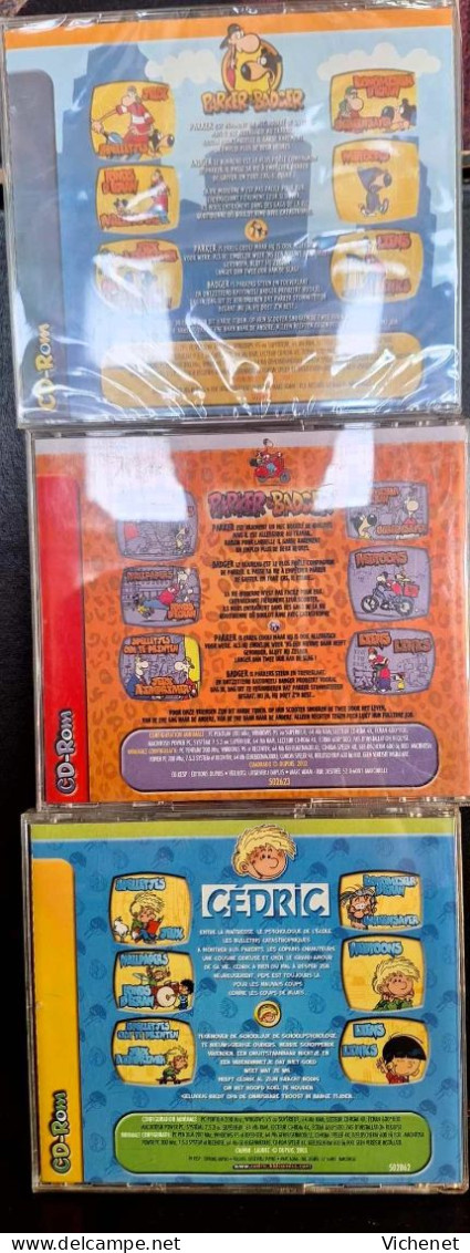 Lot De 3 CD's De Jeux  : Parker & Bager Et Cedric - Club Spirou - Platen & CD