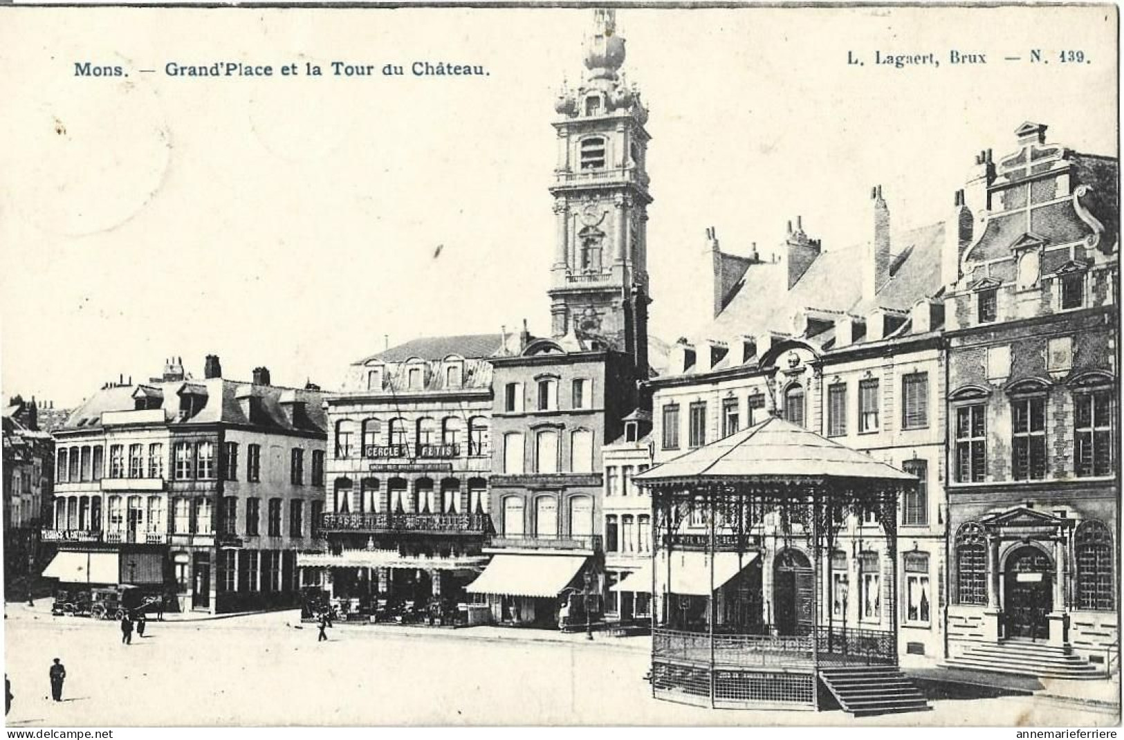 Mons Grand' Place Et La Tour Du Château - Mons