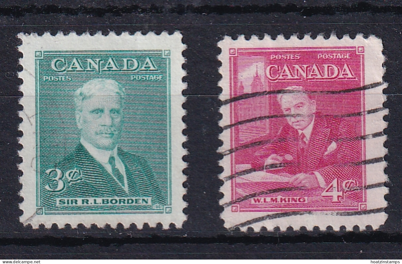 Canada: 1951   Prime Ministers (Series 1)    Used - Oblitérés