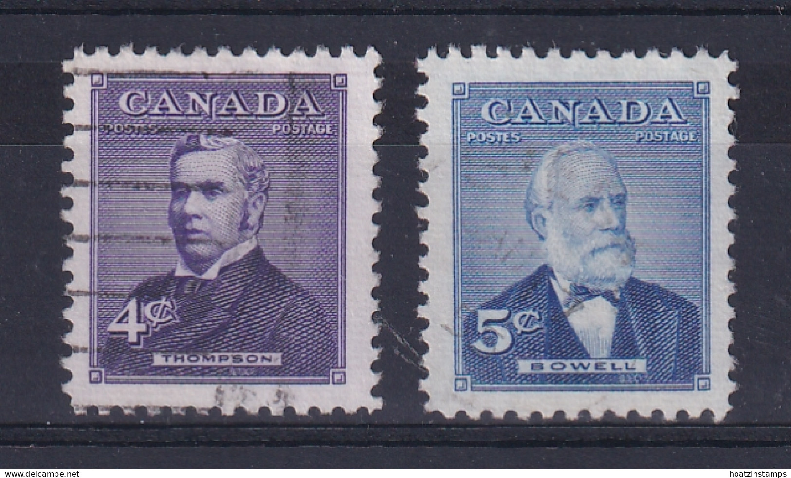 Canada: 1954   Prime Ministers (Series 3)    Used - Oblitérés