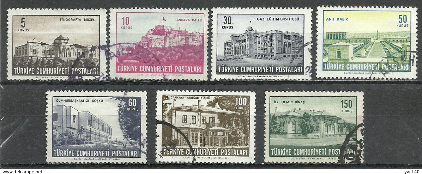 Turkey: 1963 Regular Issue Stamps - Oblitérés