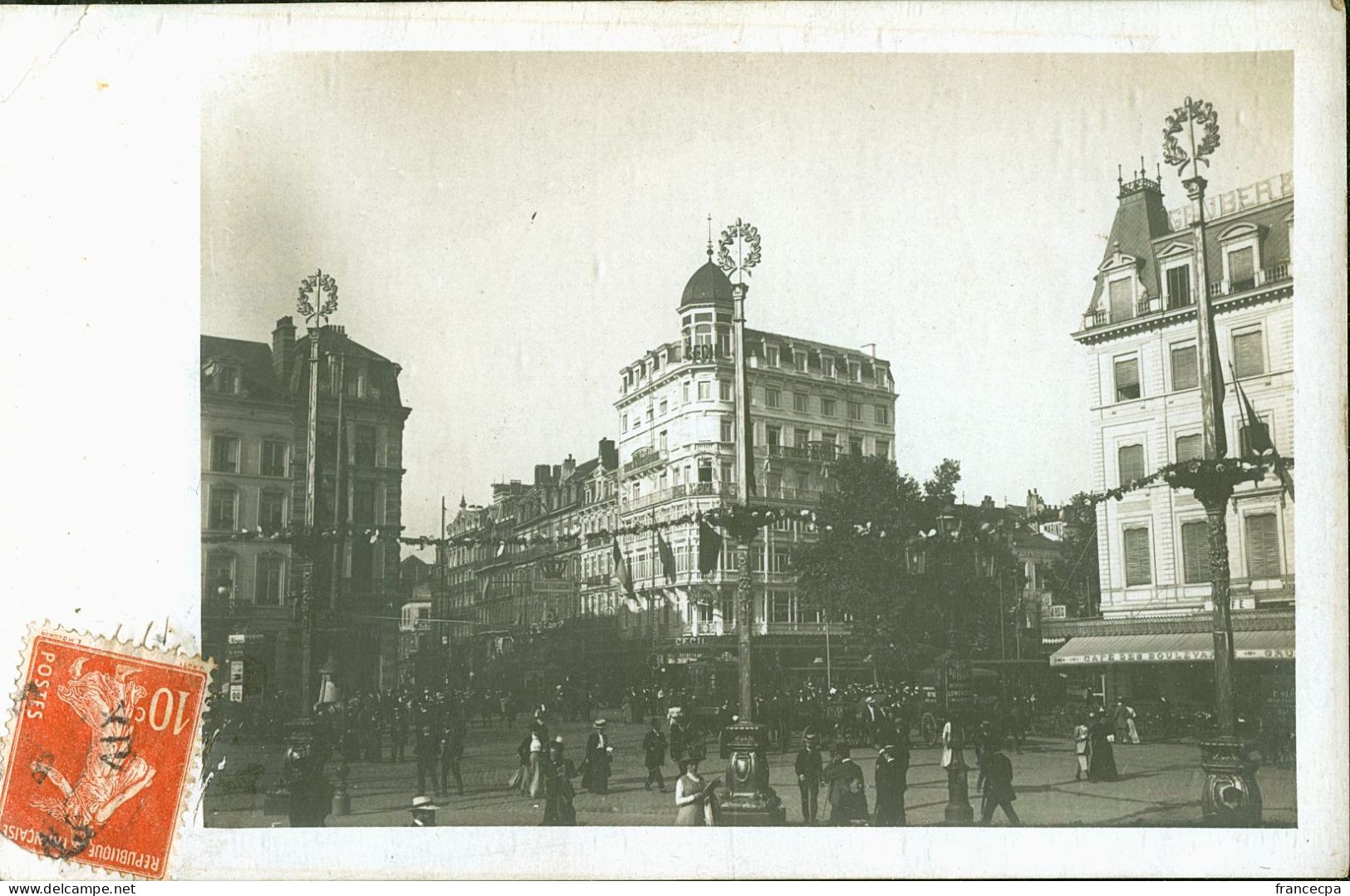 159 - BELGIQUE - BRUXELLES - CONGRES ESPERANTO 1911 - Hôtel Cécil - Avenues, Boulevards