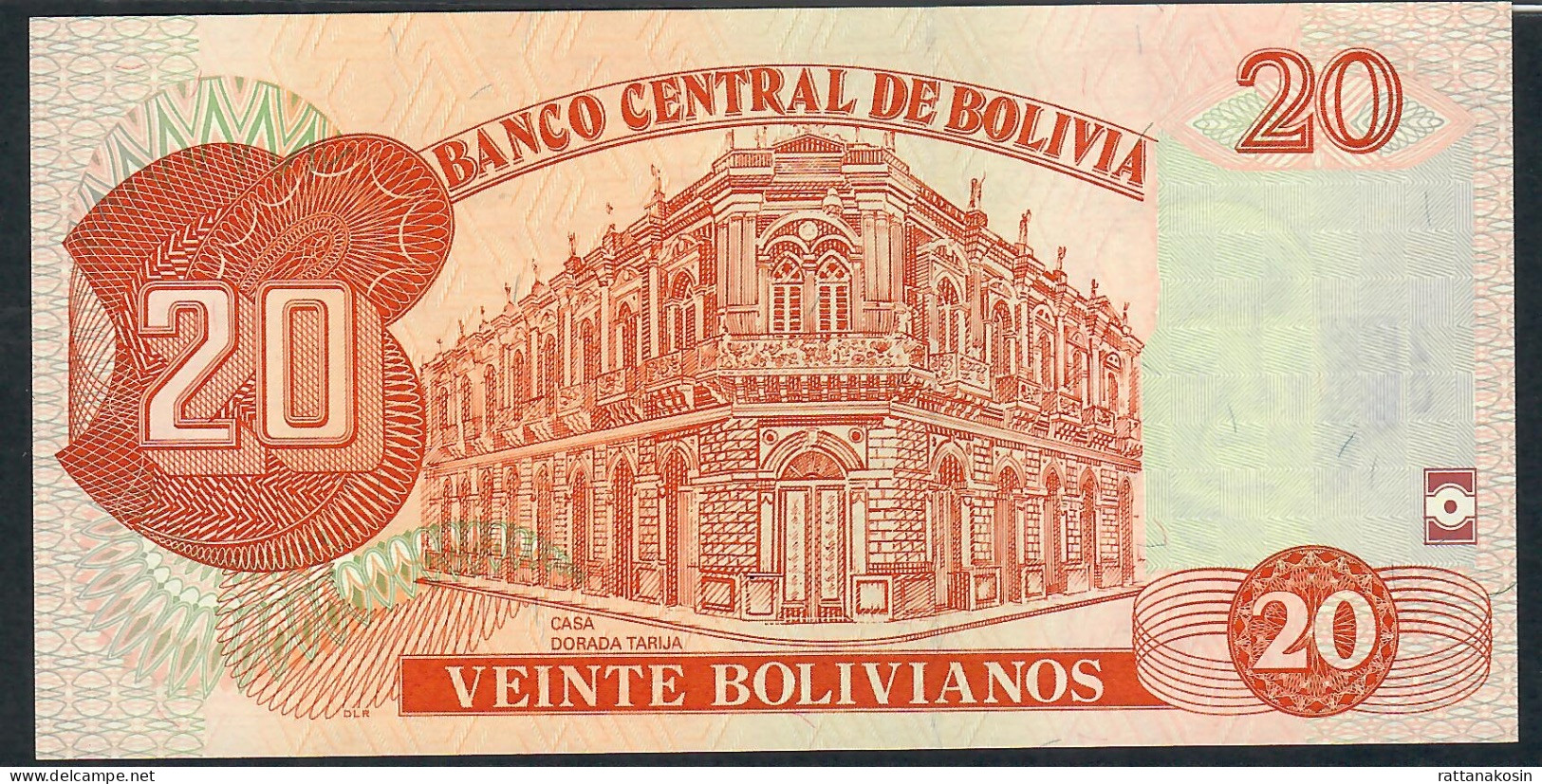 BOLIVIA P239 20 BOLIVIANOS  2011 Suffix I Signature 91  UNC. - Bolivia