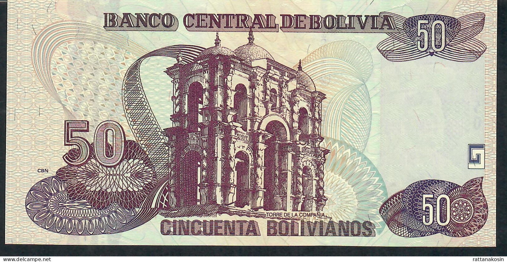 BOLIVIA P240 50 BOLIVIANOS  2011 Suffix I Signature 90  UNC. - Bolivia