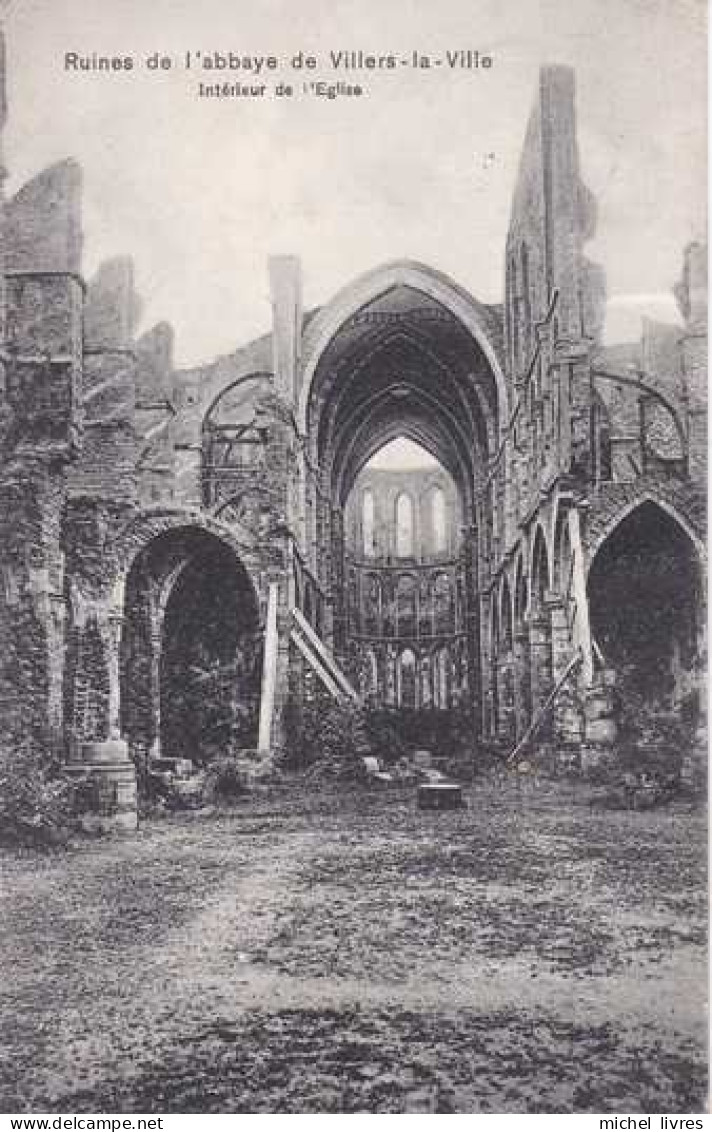 Villers-la-Ville - Ruines De L'Abbaye - Interieur De L'Eglise - Circulé En 1908 - TBE - Villers-la-Ville