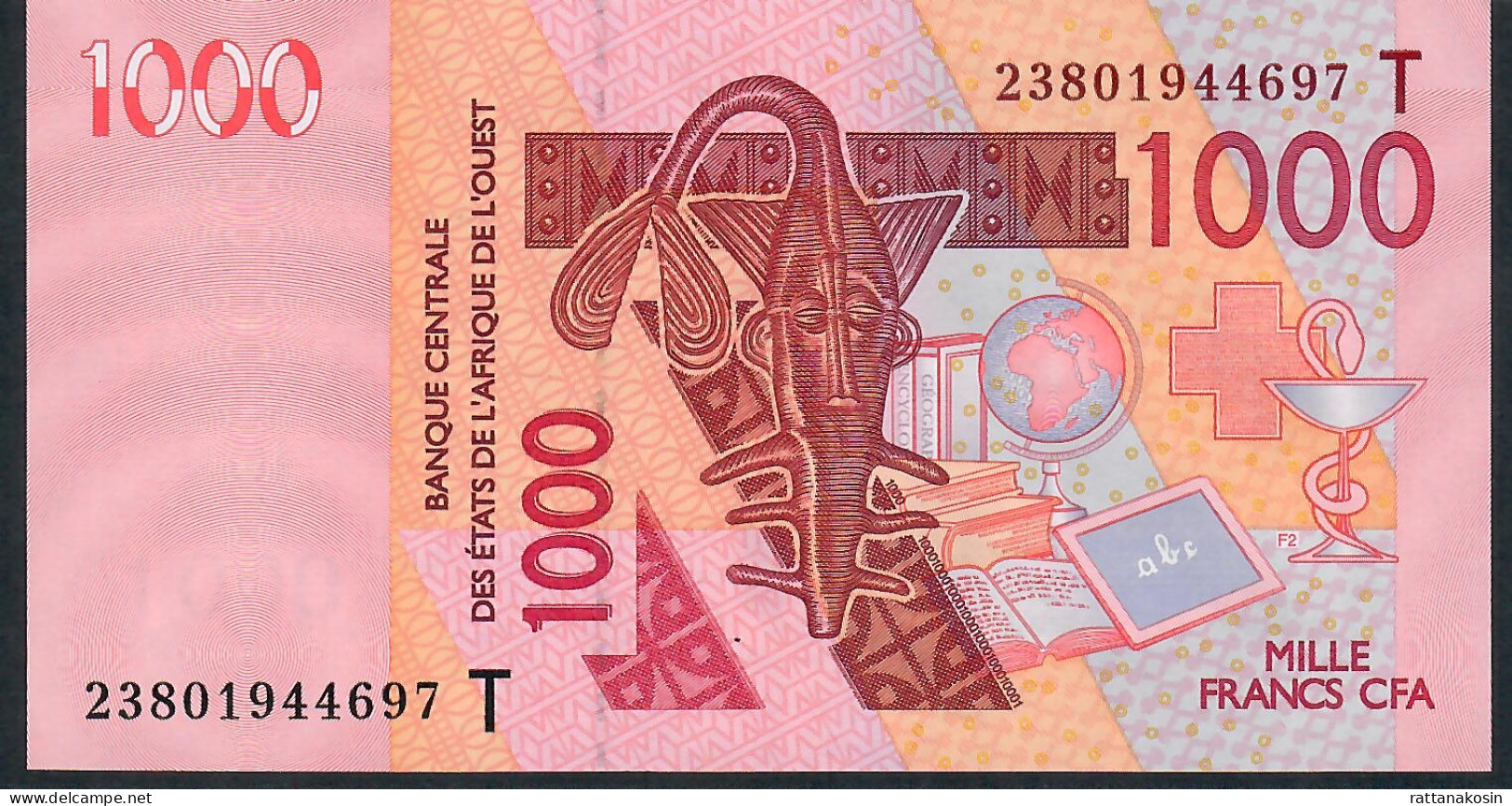 W.A.S. TOGO P815Tw 1000 FRANCS (20)23 2023 Signature 46  UNC. - Estados De Africa Occidental