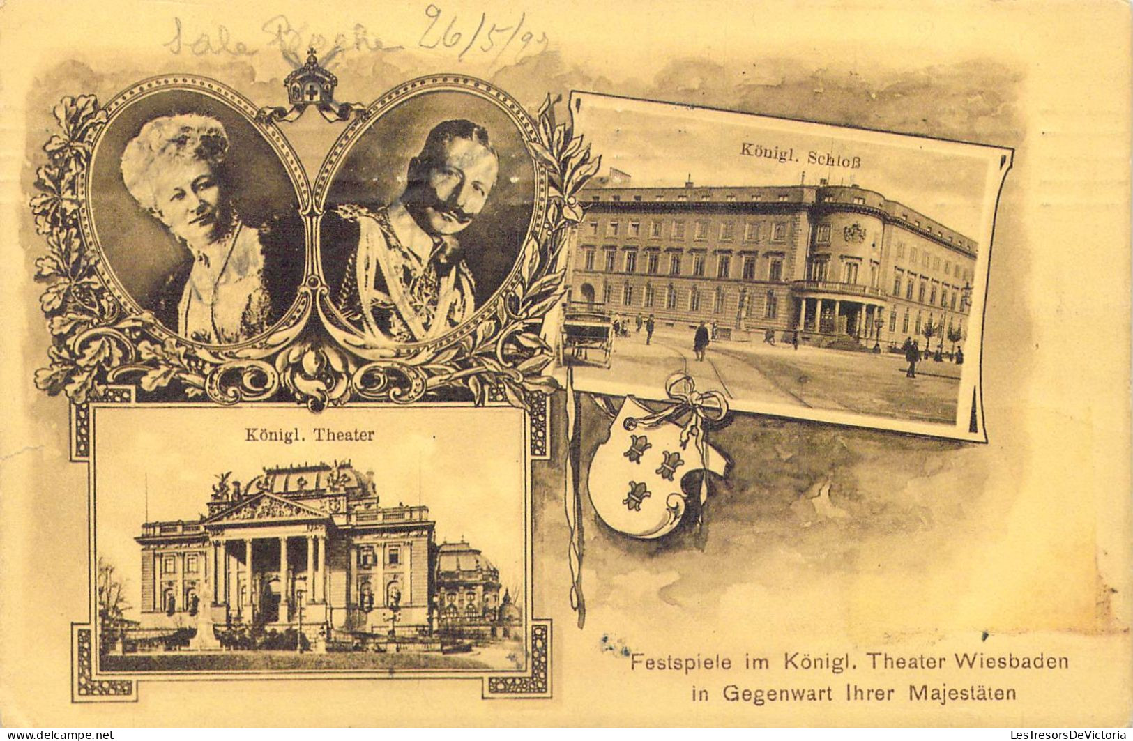 ALLEMAGNE - Wiesbaden - Festspiele Im Konigi - Theater Wiesbaden In Gegenwart Ihrer Majestaten - Carte Postale Ancienne - Wiesbaden