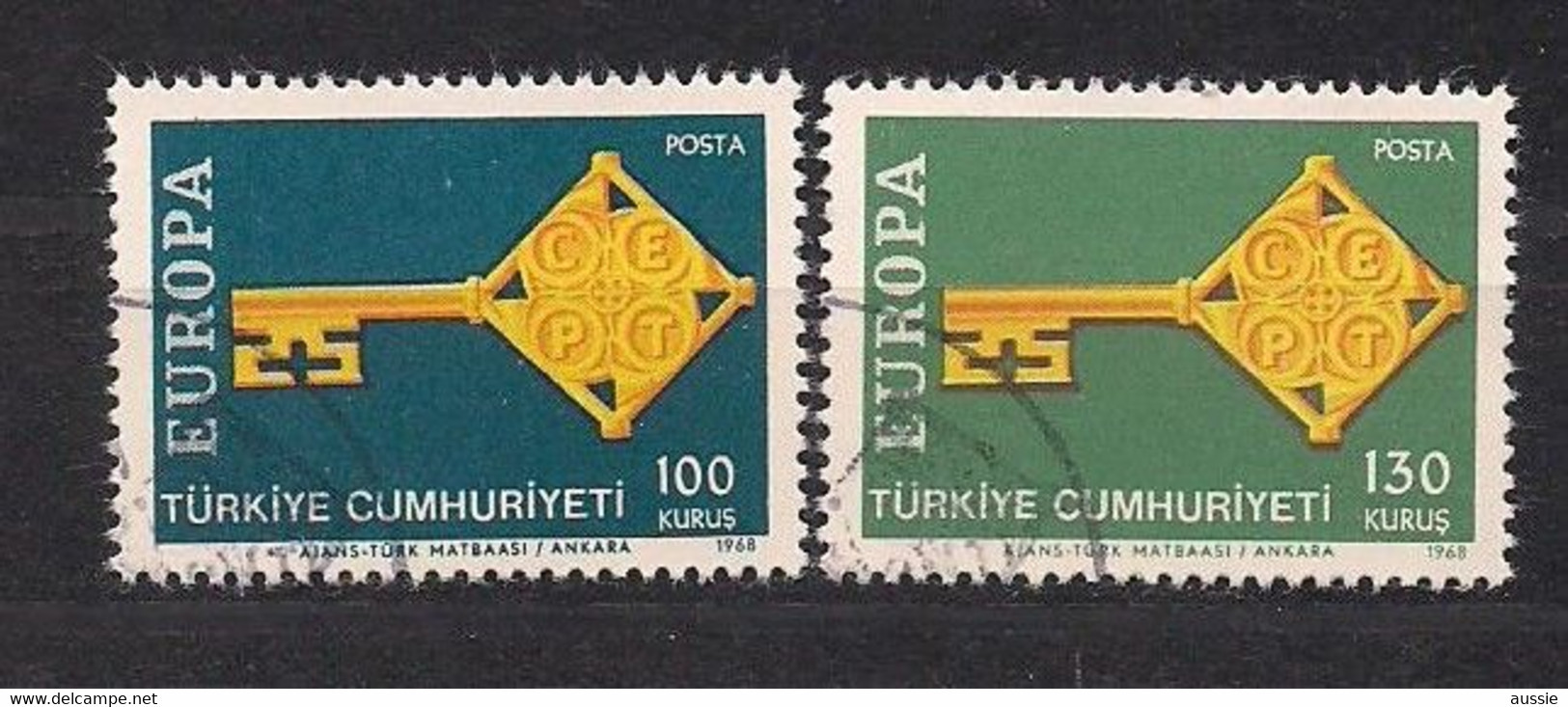 Cept 1968 Turquie Turkey Türkei Yvertn° 1869-1870 (°) Oblitéré Used - 1968