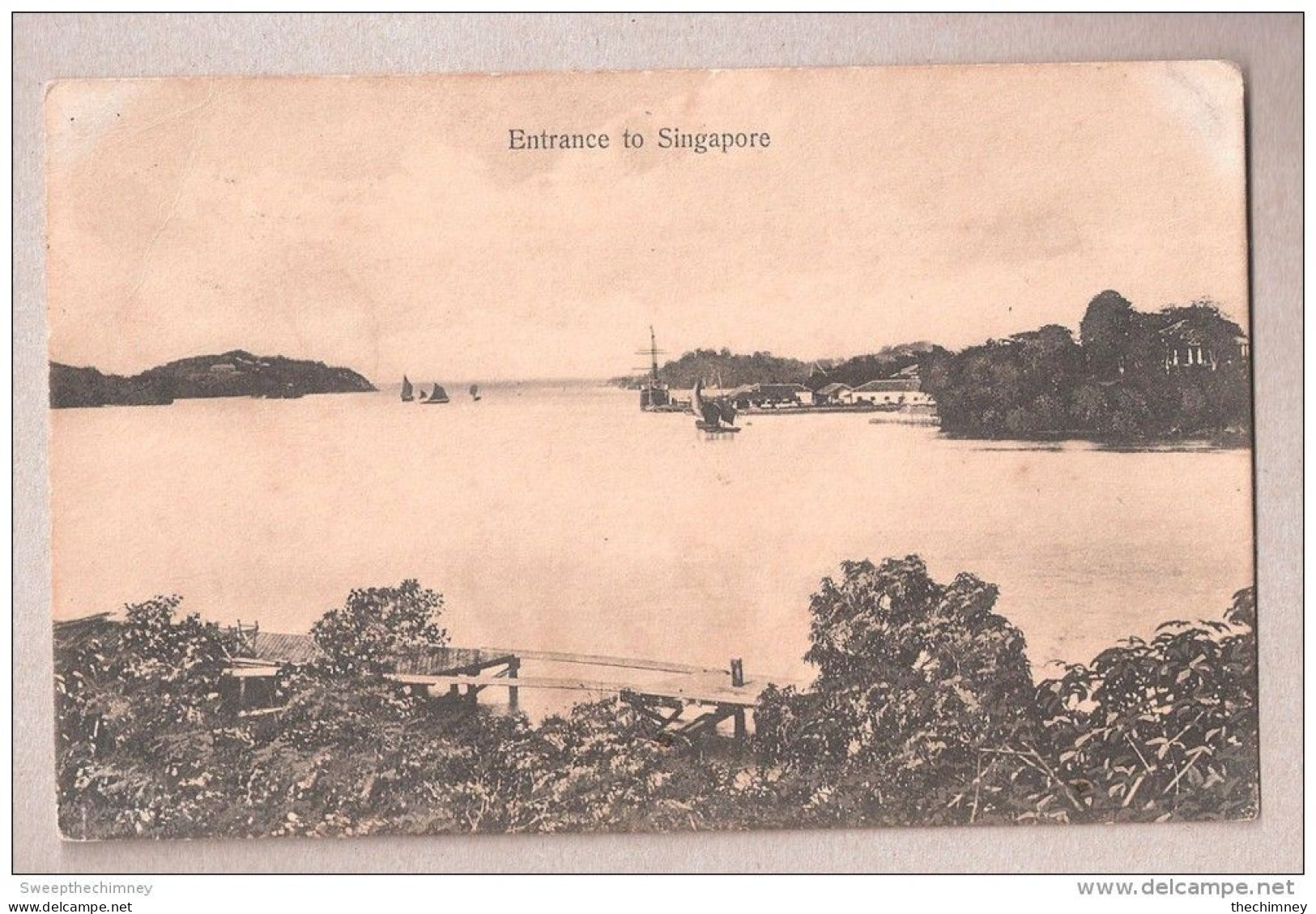 SINGAPOUR ENTRANCE TO SINGAPORE Used 1919 - Singapour