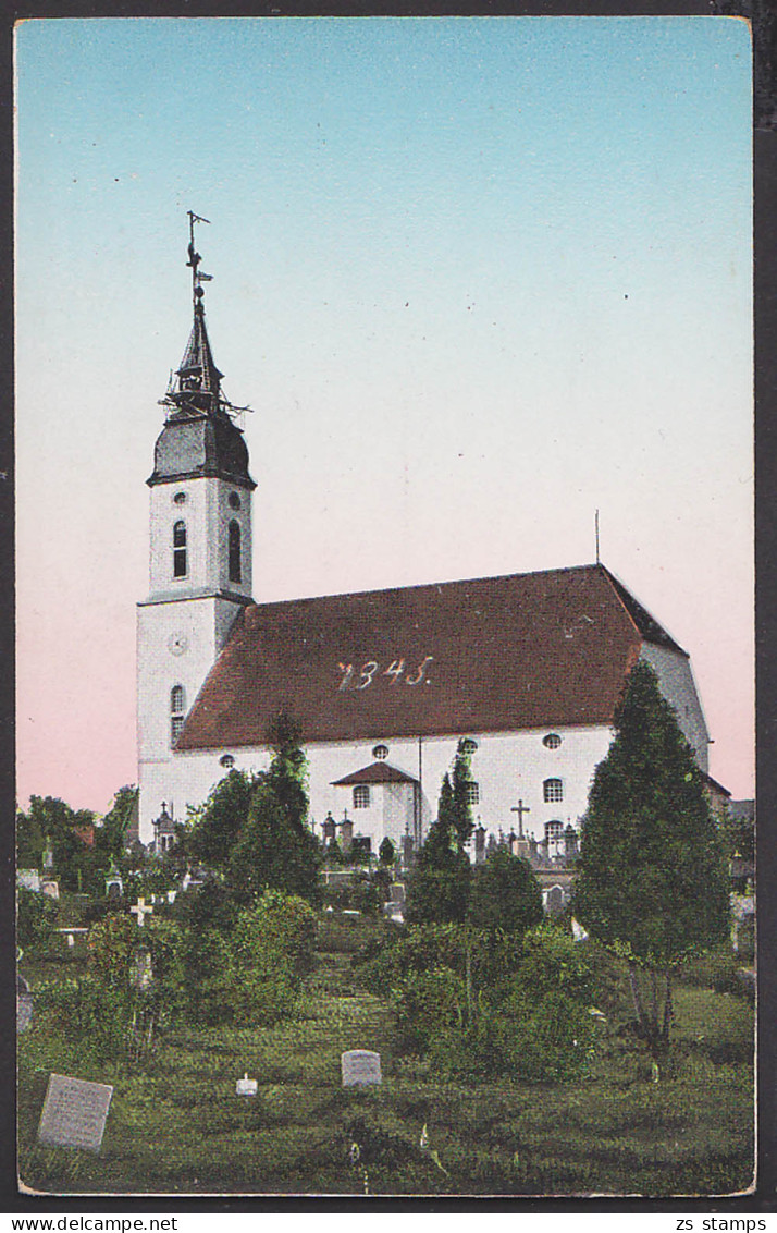 Hirschfeld, Kirche Card Karte Um 1900 - Unbeschrieben, Schradenland Elbe-Elster - Elsterwerda