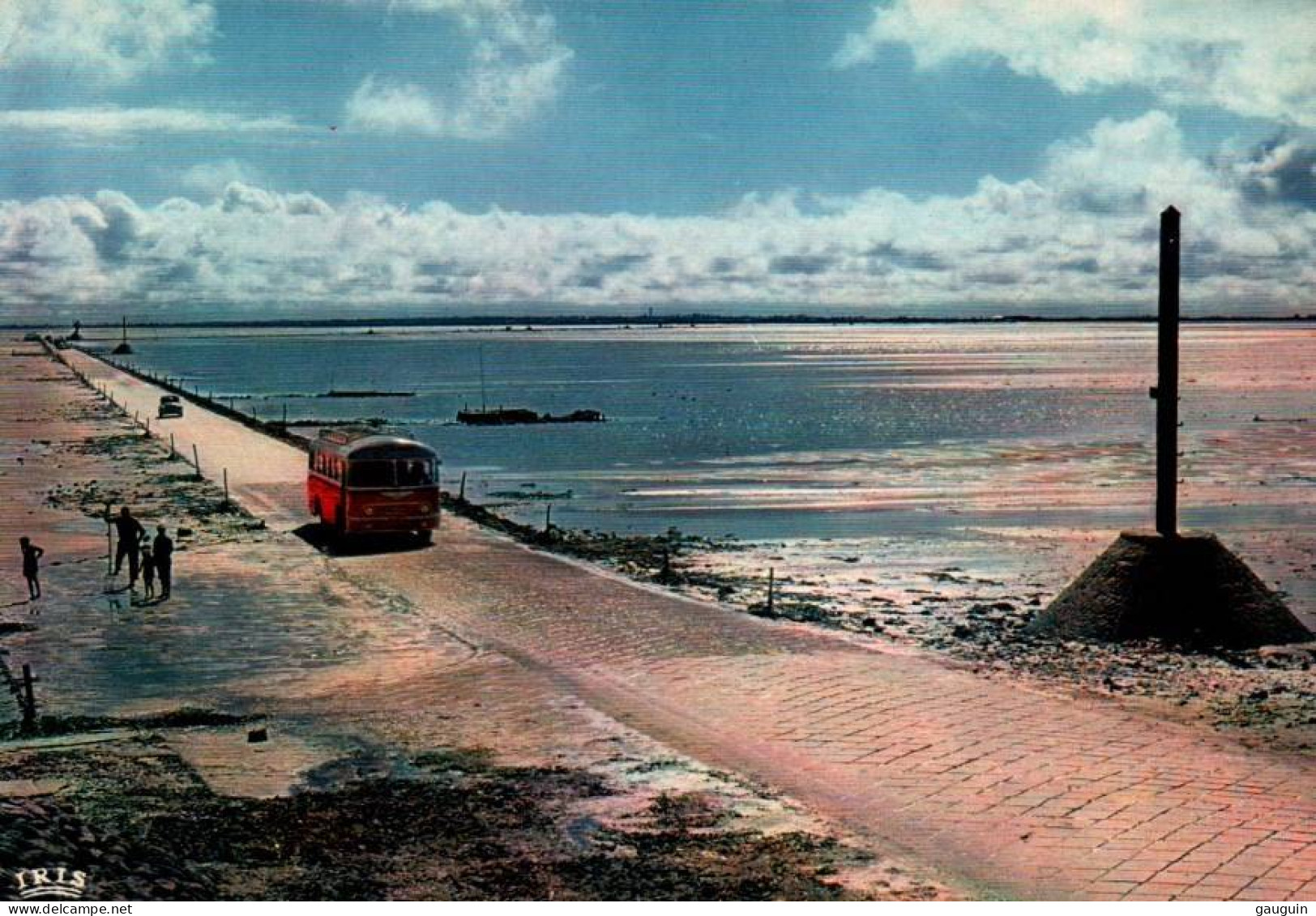 CPSM - NOIRMOUTIER - Passage Du Gois  (Autocars)... LOT 3 CP à Saisir - Noirmoutier