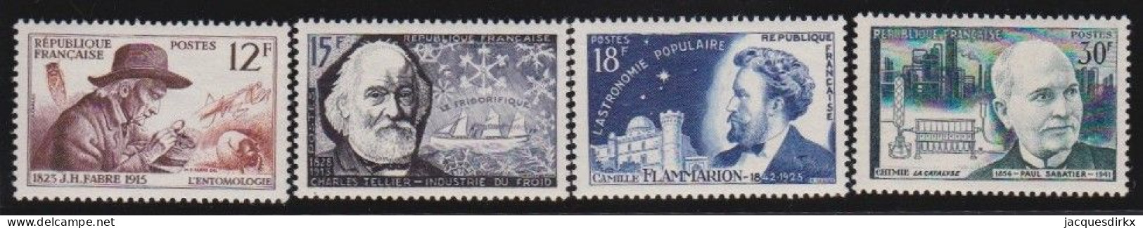 France  .  Y&T   .   1055/1058     .     **      .     Neuf Avec Gomme Et SANS Charnière - Unused Stamps
