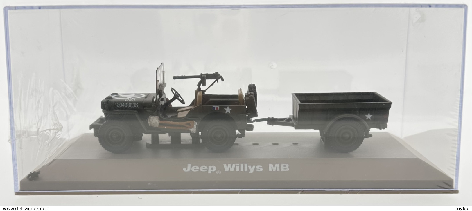 Jeep Willys MB De Le 2ième DB. Cmmandeur G. Leclerc. Libération De Paris 1944. Neuf Non Déballé Avec La Boîte Et Livret. - Militaria