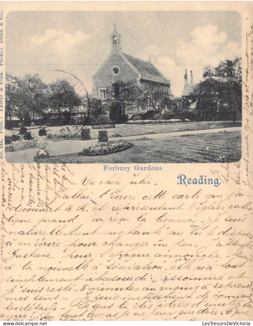 ANGLETERRE - Reading - Forbury Gardens - Carte Postale Ancienne - Reading