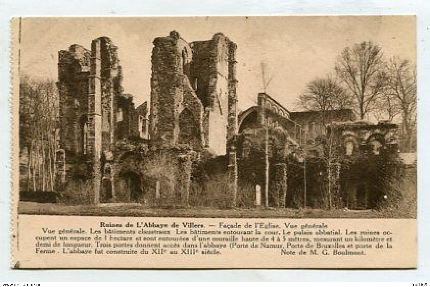 AK150613 BELGIUM - Ruines De L' Abbaye De Villers - Facade De L'Eglise - Villers-la-Ville