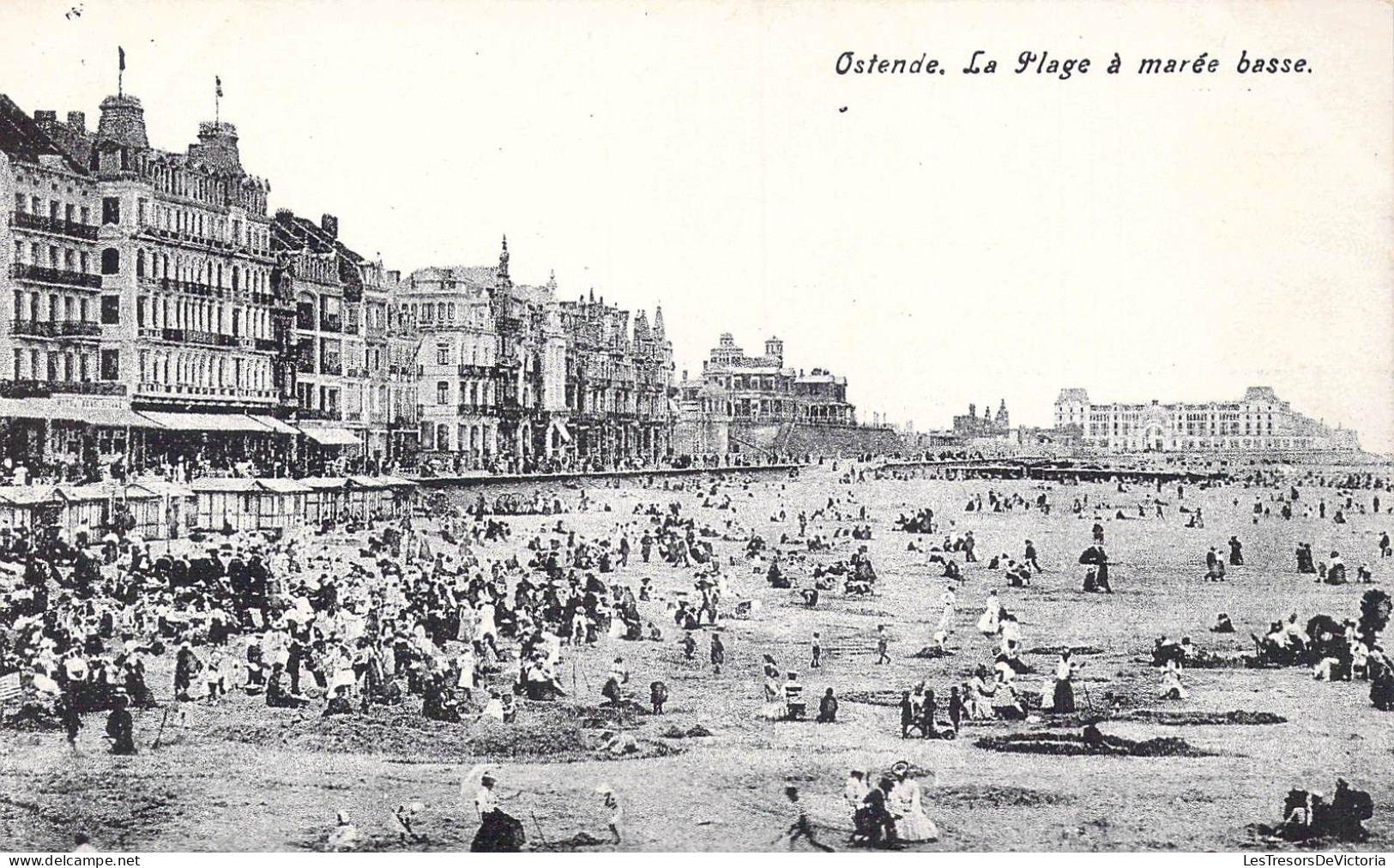 BELGIQUE - Ostende - La Plage à Marée Basse - Carte Postale Ancienne - Oostende