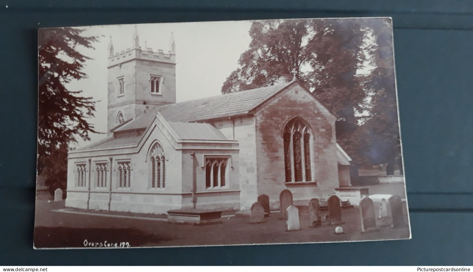 OVERSTONE CHURCH OLD R/P POSTCARD NORTHAMPTONSHIRE - Northamptonshire