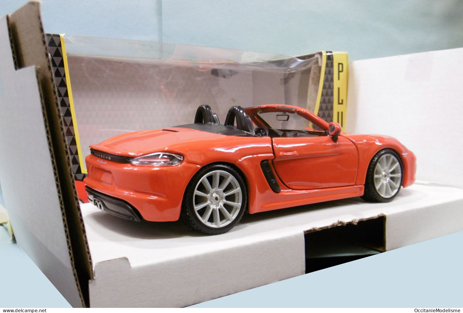 Bburago - PORSCHE 718 BOXSTER Orange Burago Réf. 18-21000 BO 1/24 - Burago