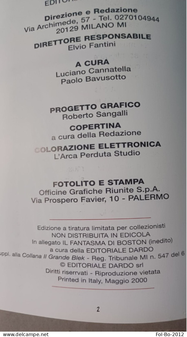 Il Grande Blek+inedito Tiratura Limitata Del 2000 - Erstauflagen