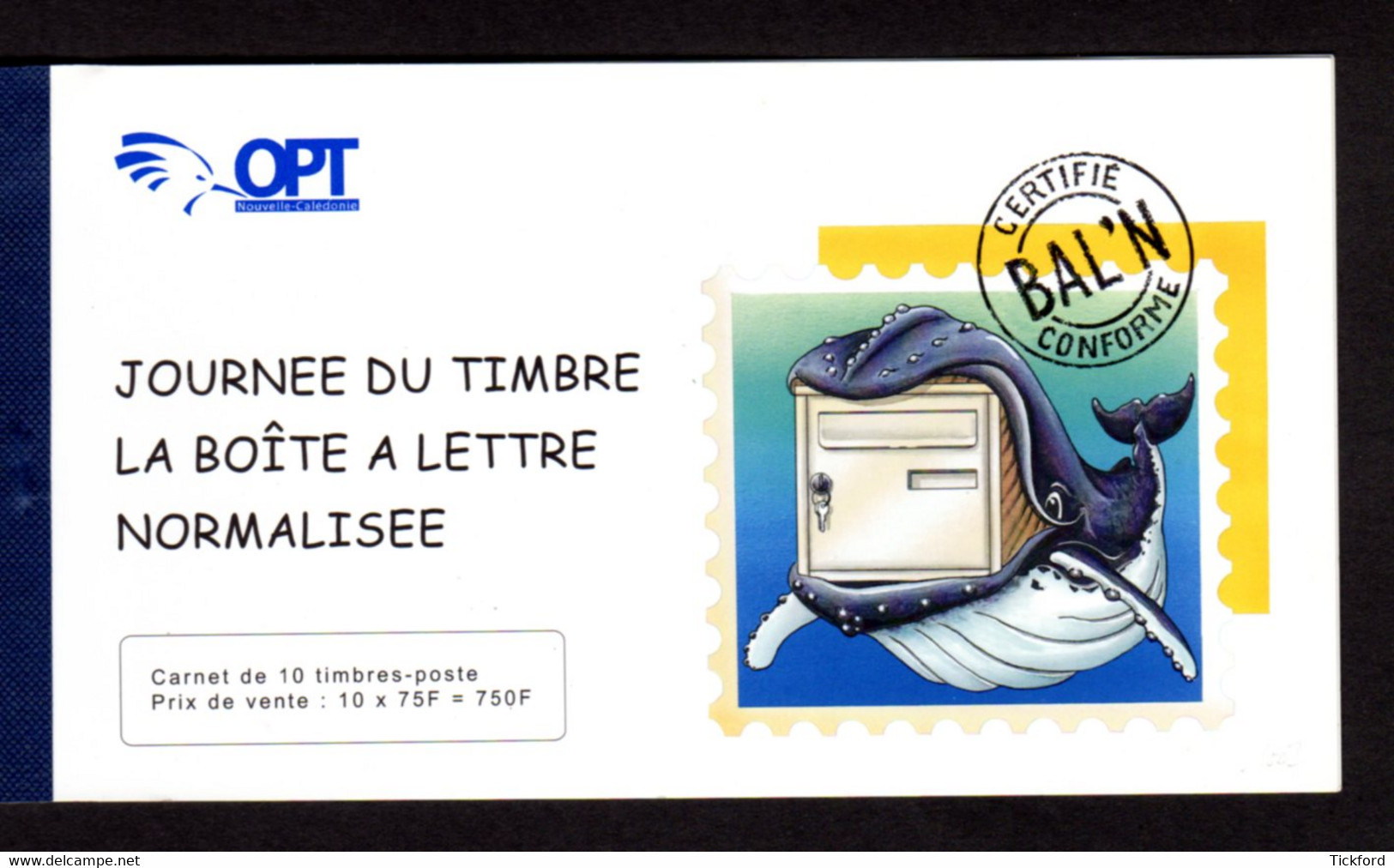 NOUVELLE CALEDONIE 2007 - Yvert N° C1007 - Neuf ** / MNH - La Boîte à Lettres Normalisée - Libretti