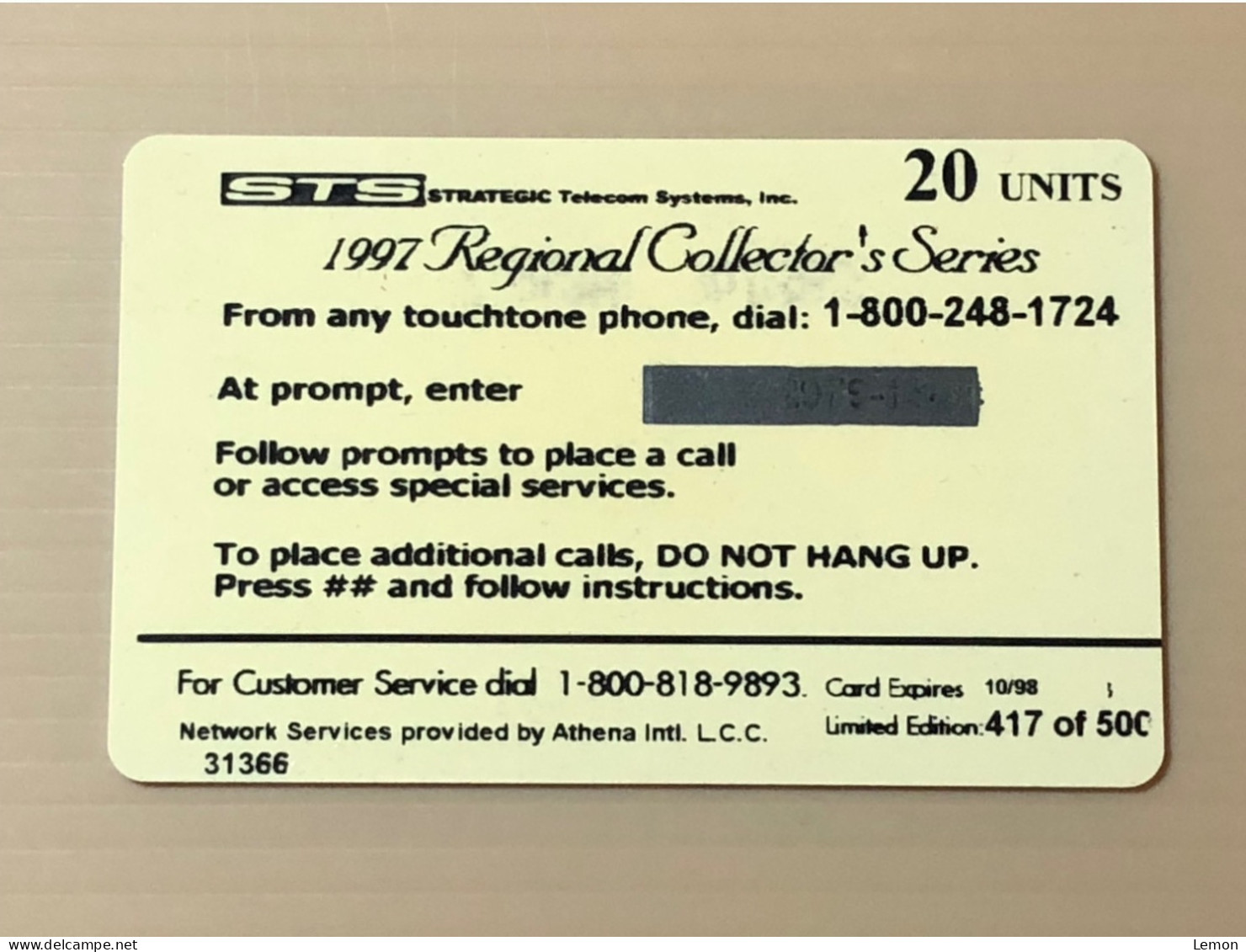 Mint USA UNITED STATES America Prepaid Telecard Phonecard, MILWAUKEE 97 (500EX), Set Of 1 Mint Card - Collezioni