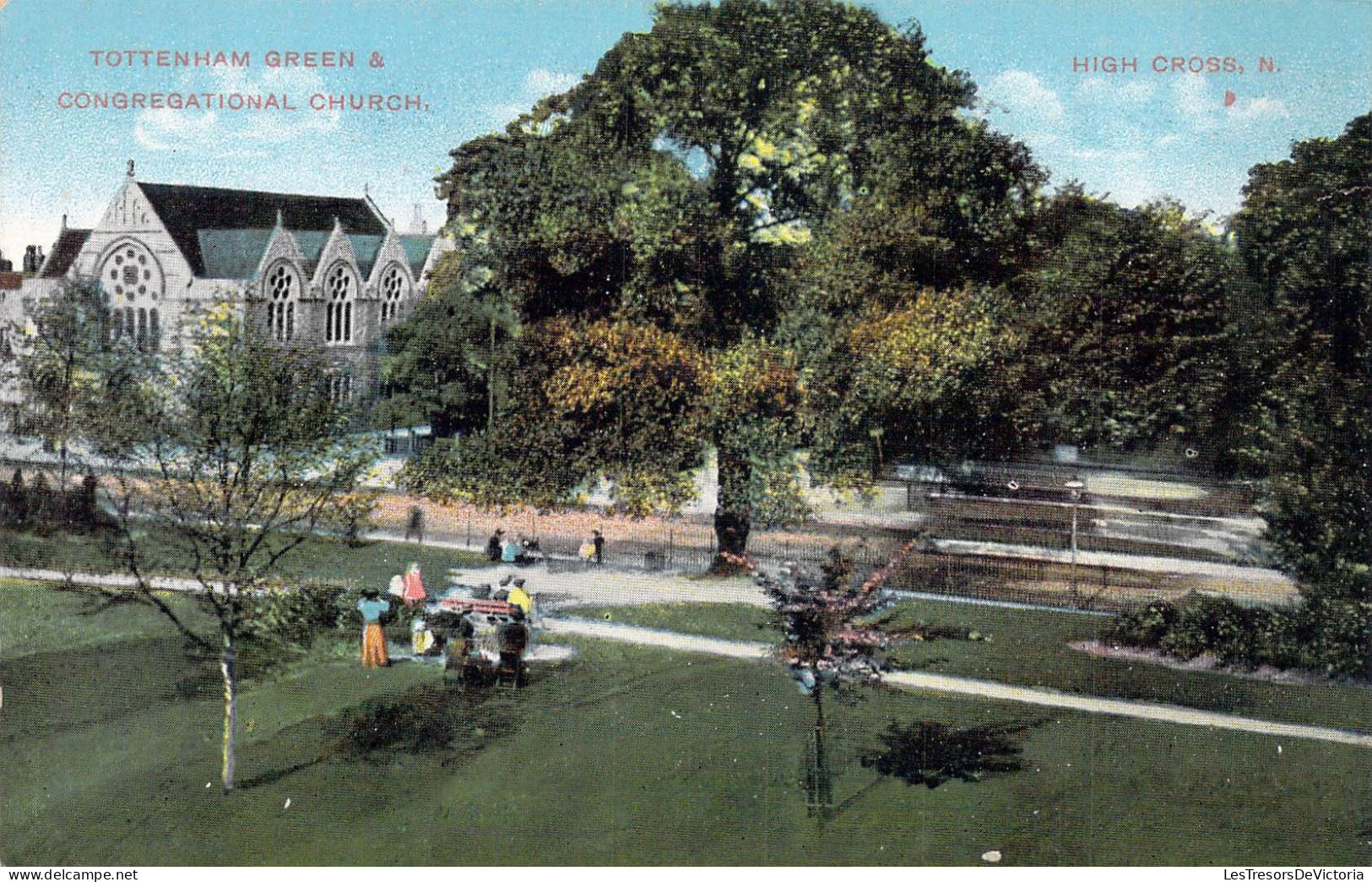 ANGLETERRE - Totthenham Green & Congregational Church - Carte Postale Ancienne - Middlesex